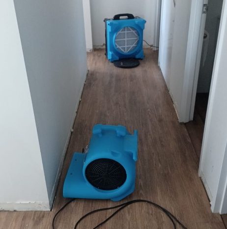 Drying wooden floors and structure